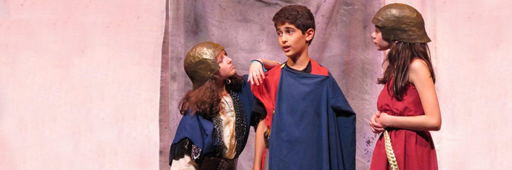 learn about mythology while performing in a show