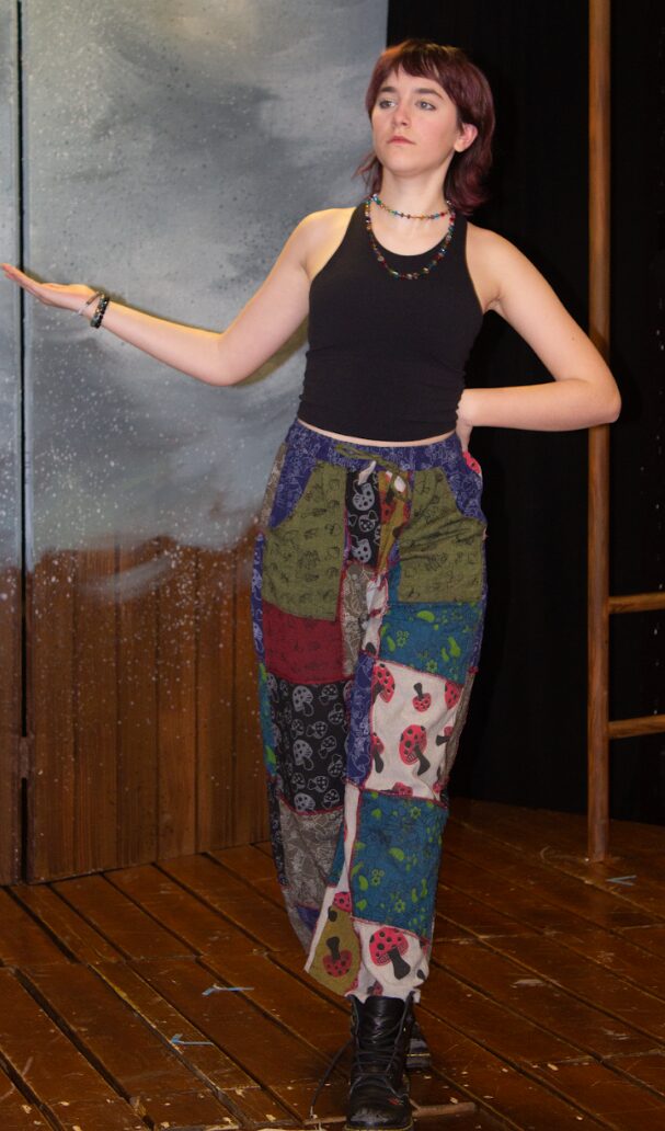 Student rehearses for upcoming play at Traveling Players