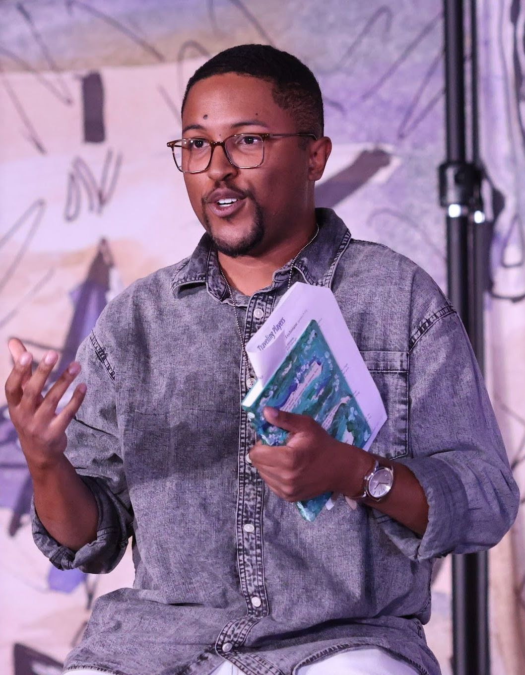 Director of Orlando, a play being performed by student actors